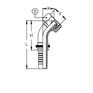 Фитинг DN 32 DKO-S (Г) 52x2 38 (45)