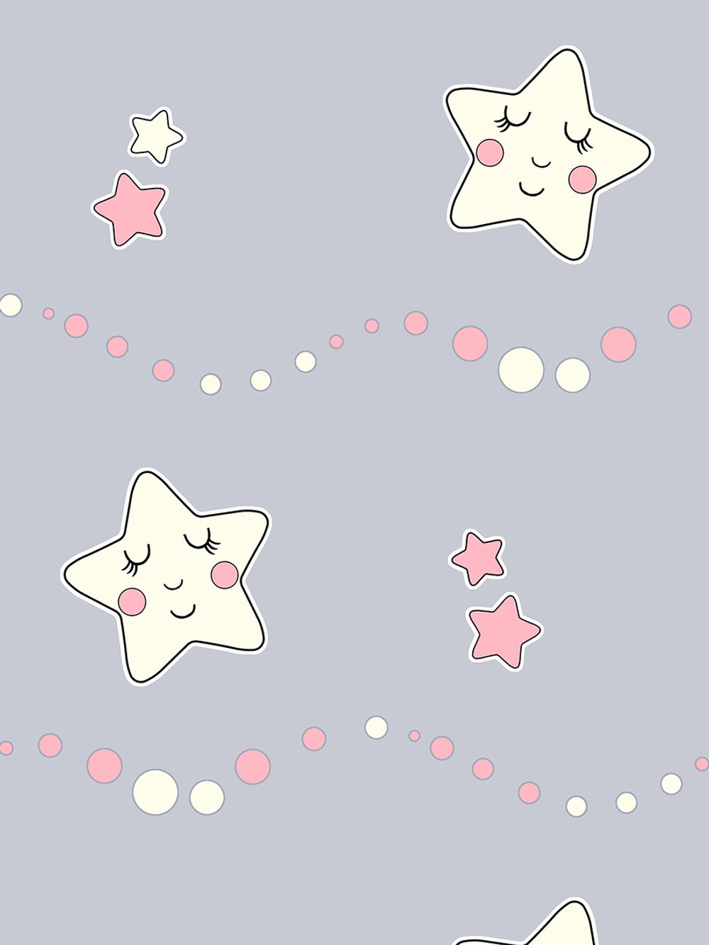 Наволочка комплект 2шт перкаль Сказка "Спящие звезды" 50x70 см на молнии