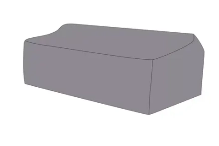 Защитный чехол на диван Гранада, трехместный 200×90×56 см, цвет серый