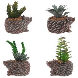 GAEM Цветочная композиция "Суккулент", L14 W12 H12 см, 4в.