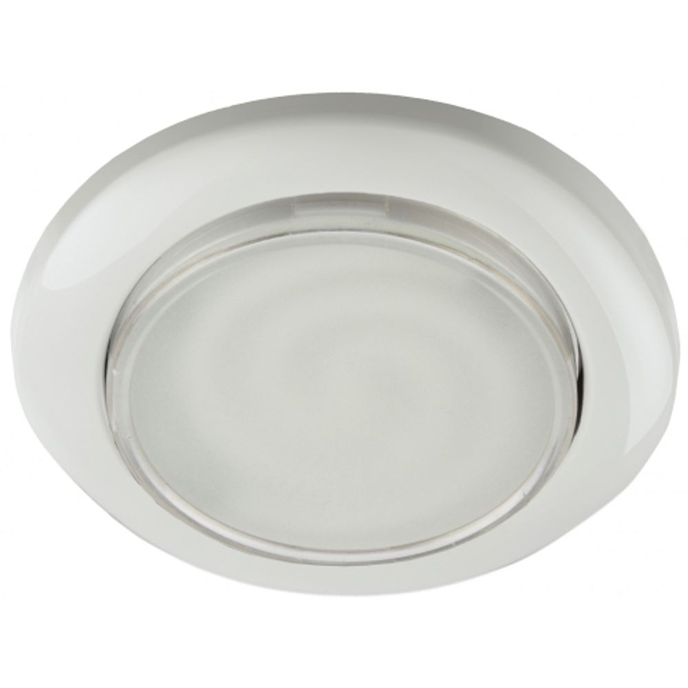 Встраиваемый светильник под лампу GX53 ЭРА KL35 WH (б/к) 220V 15W белый | Встраиваемые светильники Для ламп GX53