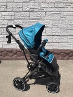 Коляска-трансформер 2в1 Luxmom T60 изумрудный текстиль