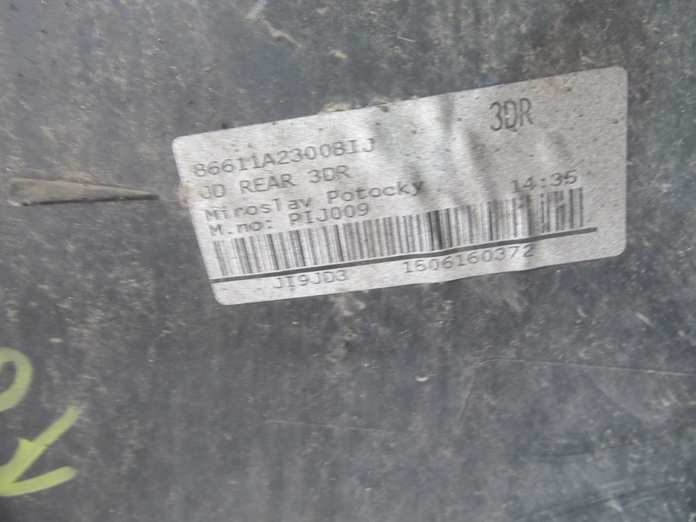 Бампер задний Kia Ceed 2 (JD) 12-18 Б/У Оригинал 86611A2300