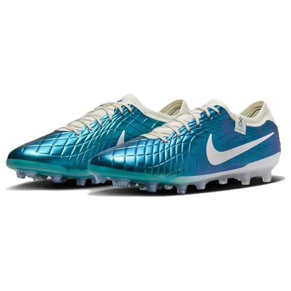 NIKE Tiempo Legend 10 Футбольные бутсы Низкий Верх Синий / Белый Мужские