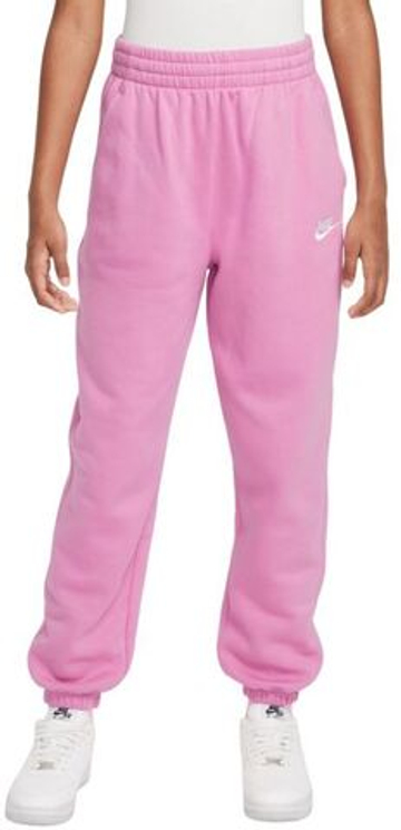 Штаны для девочки теннисные Nike Kids Sportswear Club Fleece Loose - Розовый