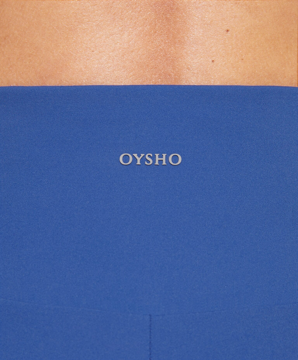 OYSHO Велосипедки Comfortlux с высокой посадкой длиной 10 см, берлинская лазурь