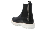 Alexander McQueen Leather Chelsea Boots Black White