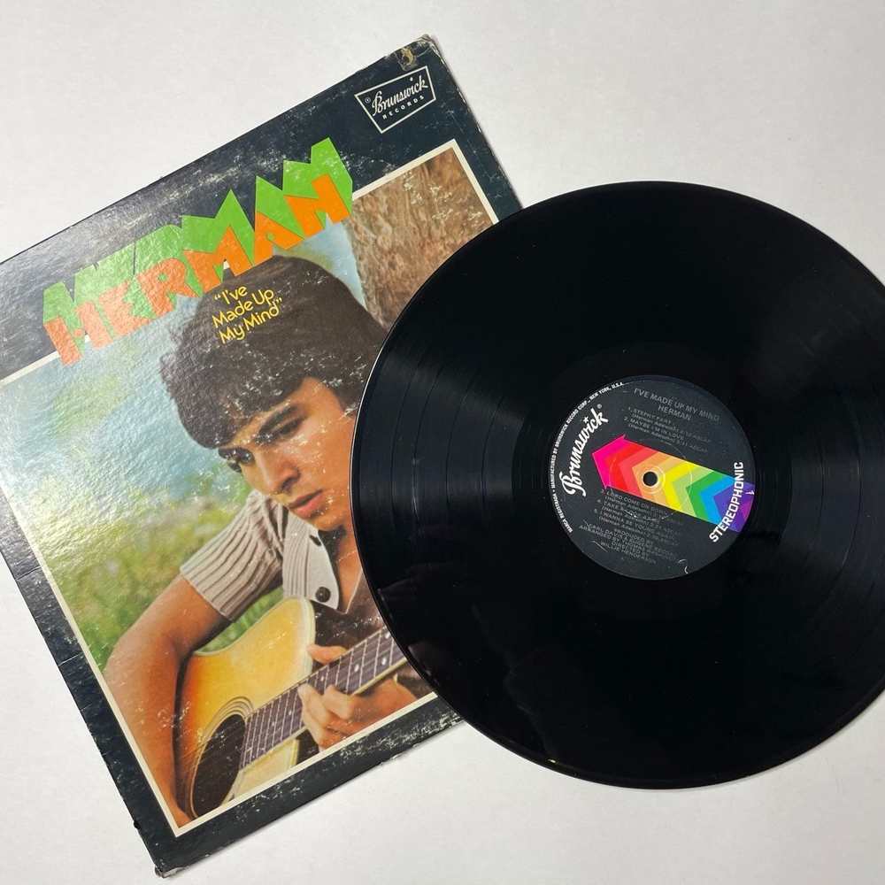Винтажная виниловая пластинка LP Herman Adelsohn I've Made Up My Mind (USA 1970)