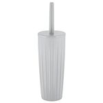 Набор для туалета (ершик+подставка) Rock'n'Roll, высокий с крышкой, белый