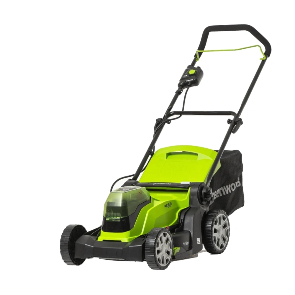 Газонокосилка аккумуляторная Greenworks G24X2LM41K2X 24В (2 x 4 Ач, ЗУ) нож 41 см, 2512607UD