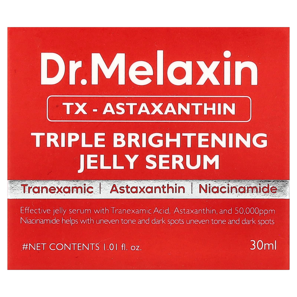 Dr.Melaxin, осветляющая желейная сыворотка с астаксантином тройного действия, 30 мл (1,01 жидк. унции)