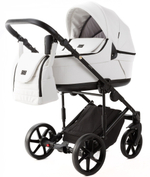 Детская коляска Adamex Locco Light Deluxe 2 в 1 LL-SA01 (БЕЛ.КОЖА)