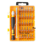 TOLSEN (TT20047s) Набор вставок (бит) 4 мм, PH, PZ, Hex, Torx, Slotted, прецизионных, 32 предмета