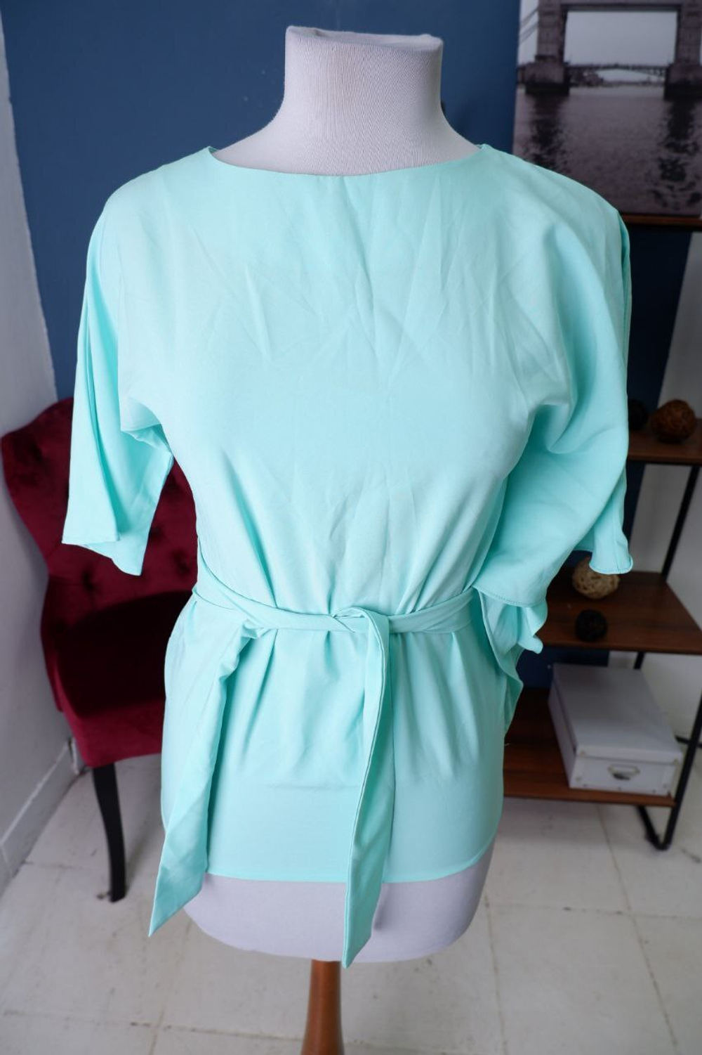 Блузка Garmetric мятная 42 размер