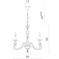 Подвесная люстра Divinare 8825/03 LM-8