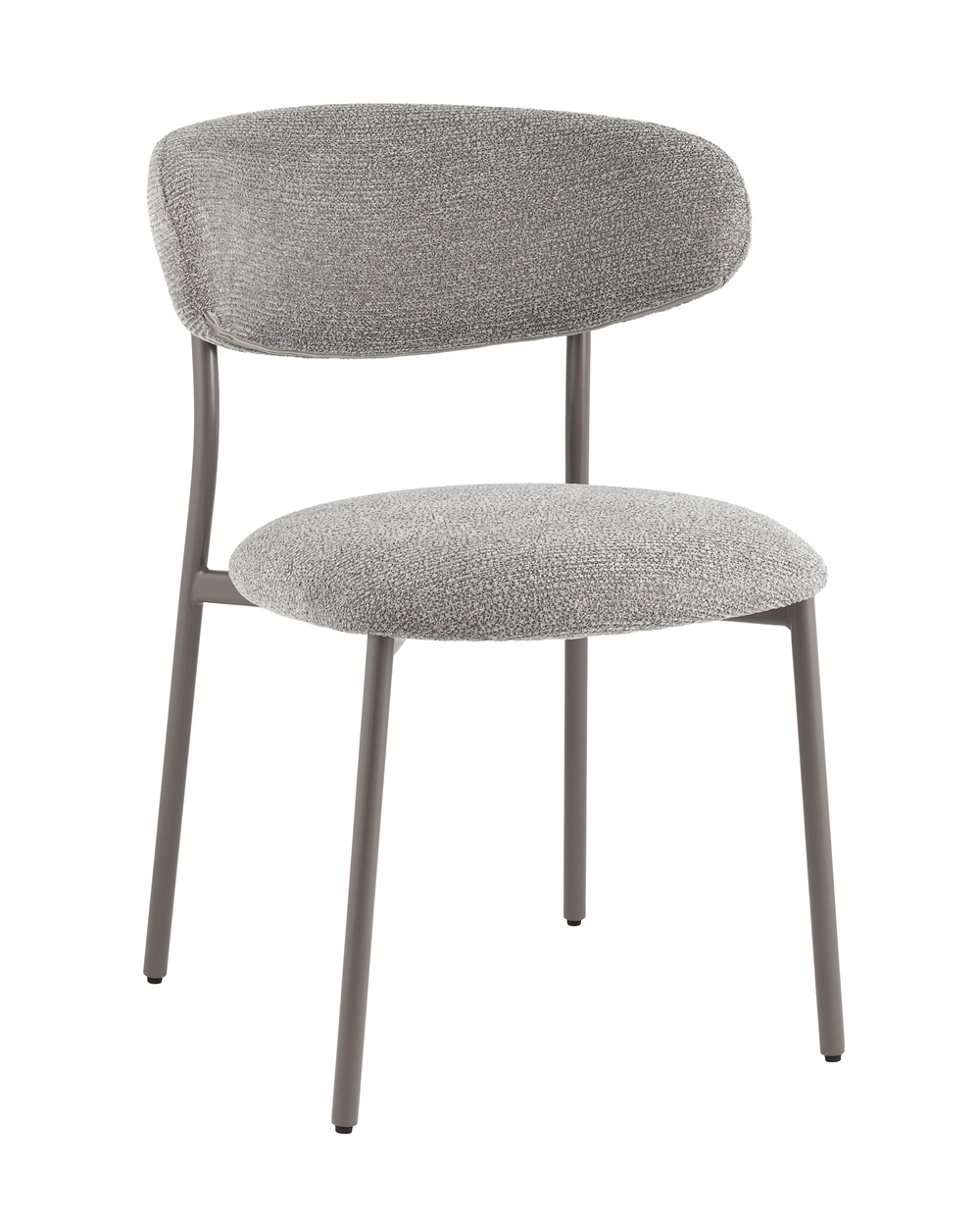 Стул обеденный Ayla серый серые ножки