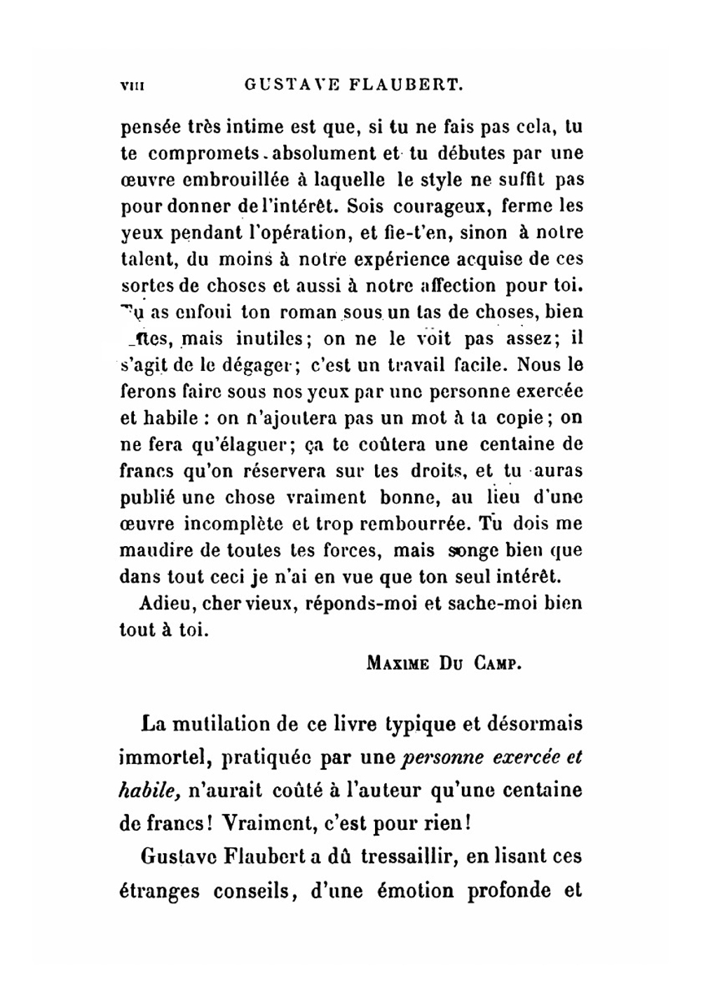 Lettres de Gustave Flaubert à George Sand | Flaubert Gustave