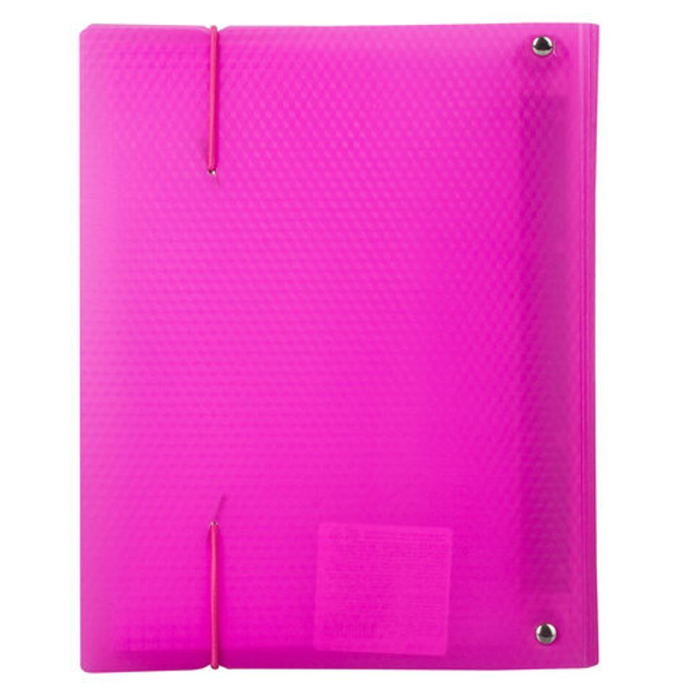 Тетрадь на кольцах А5 (175х220 мм), 120 л., пластиковая обложка, клетка, с фиксирующей резинкой, BRAUBERG, розовая, 403572