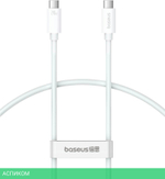 Кабель Baseus CB000064 Type-C/Type-C 1м Moon White (P10365200211-02)