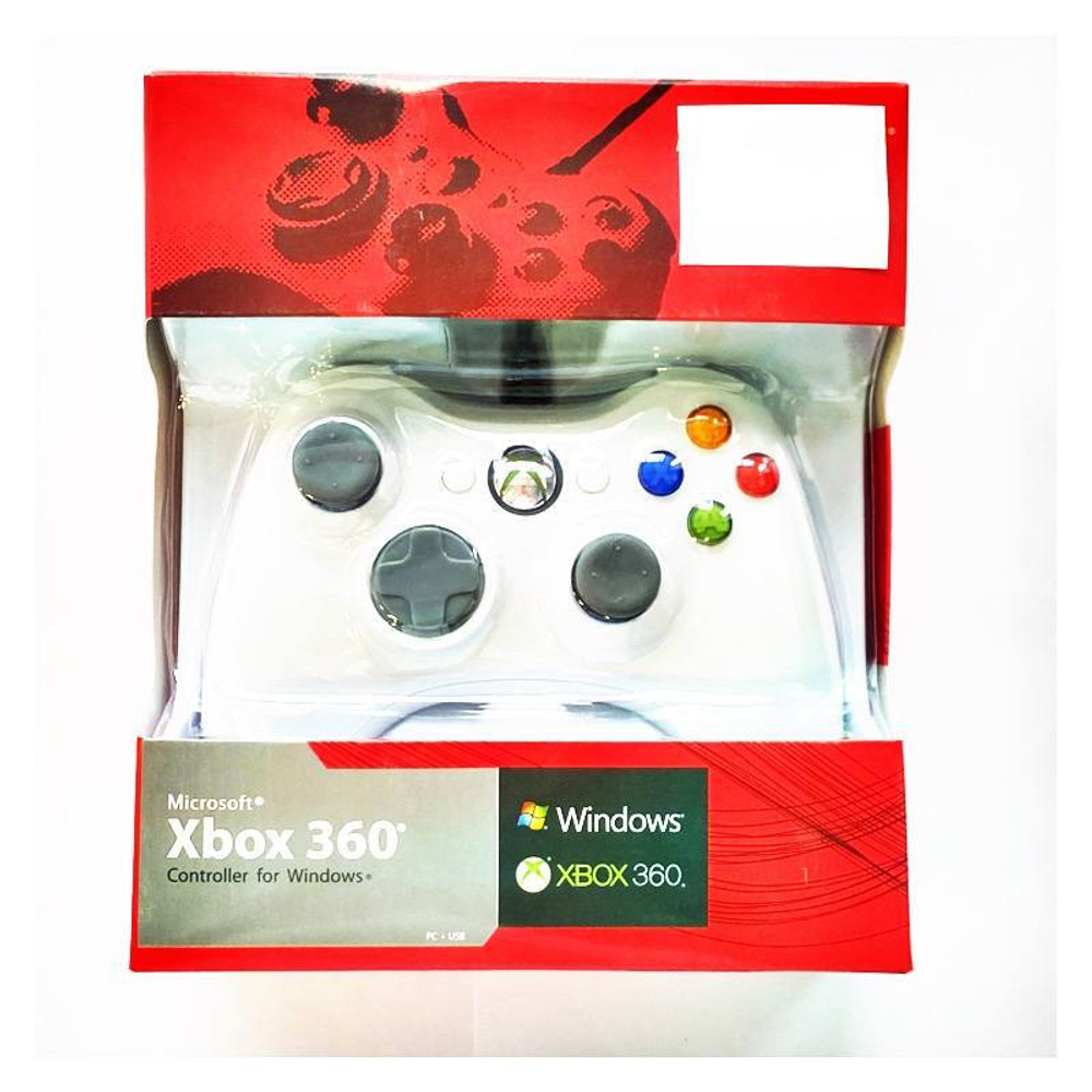 Геймпад для Xbox 360 (проводной) Белый