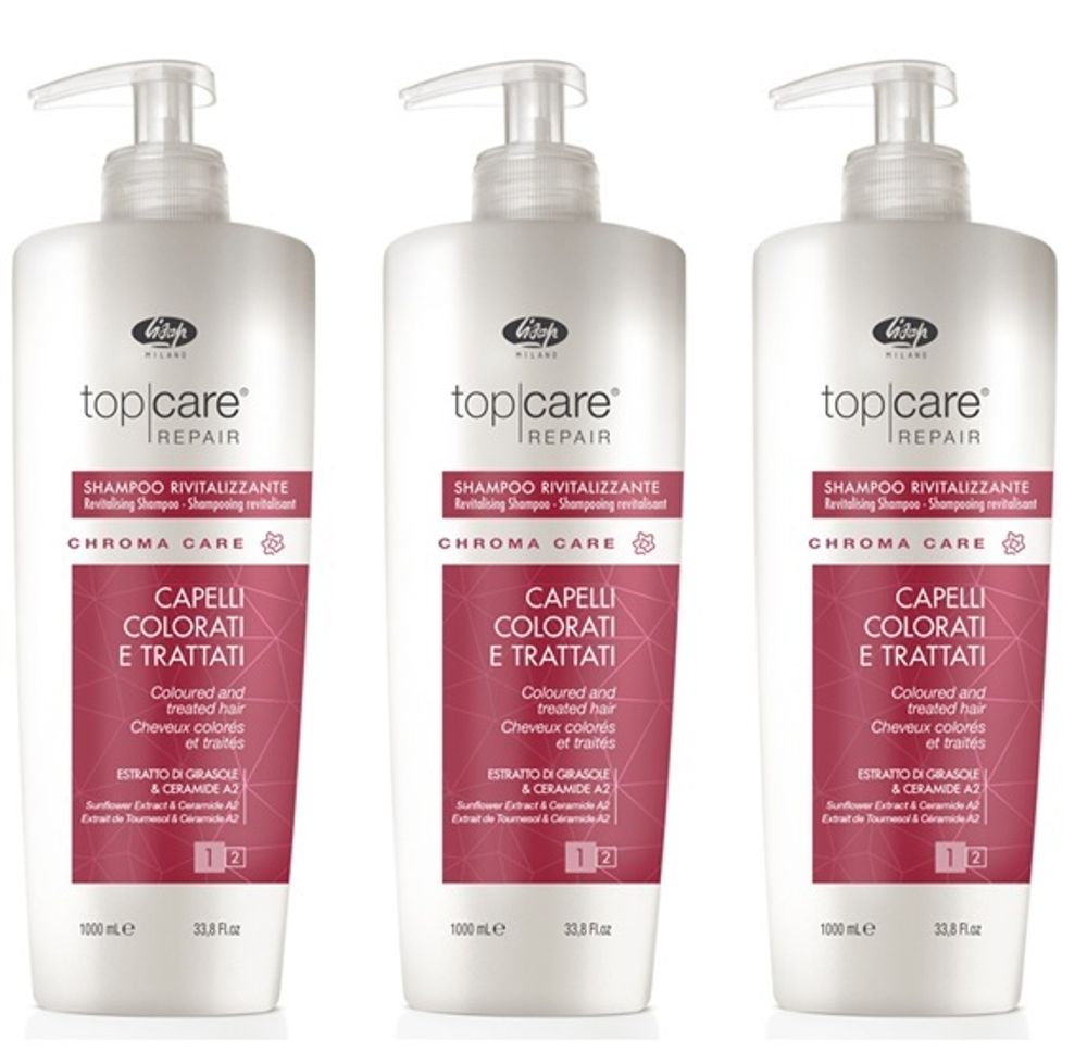 3 x Оживляющий шампунь для окрашенных волос – «Top Care Repair Chroma Care Revitalizing Shampoo» (1000мл)