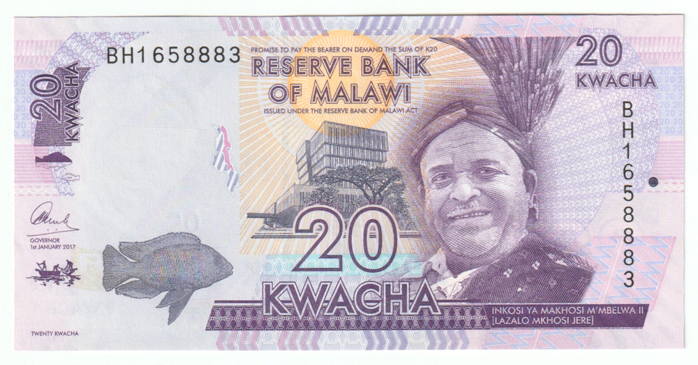 Malawi, 20 Kwacha, 2017, UNC