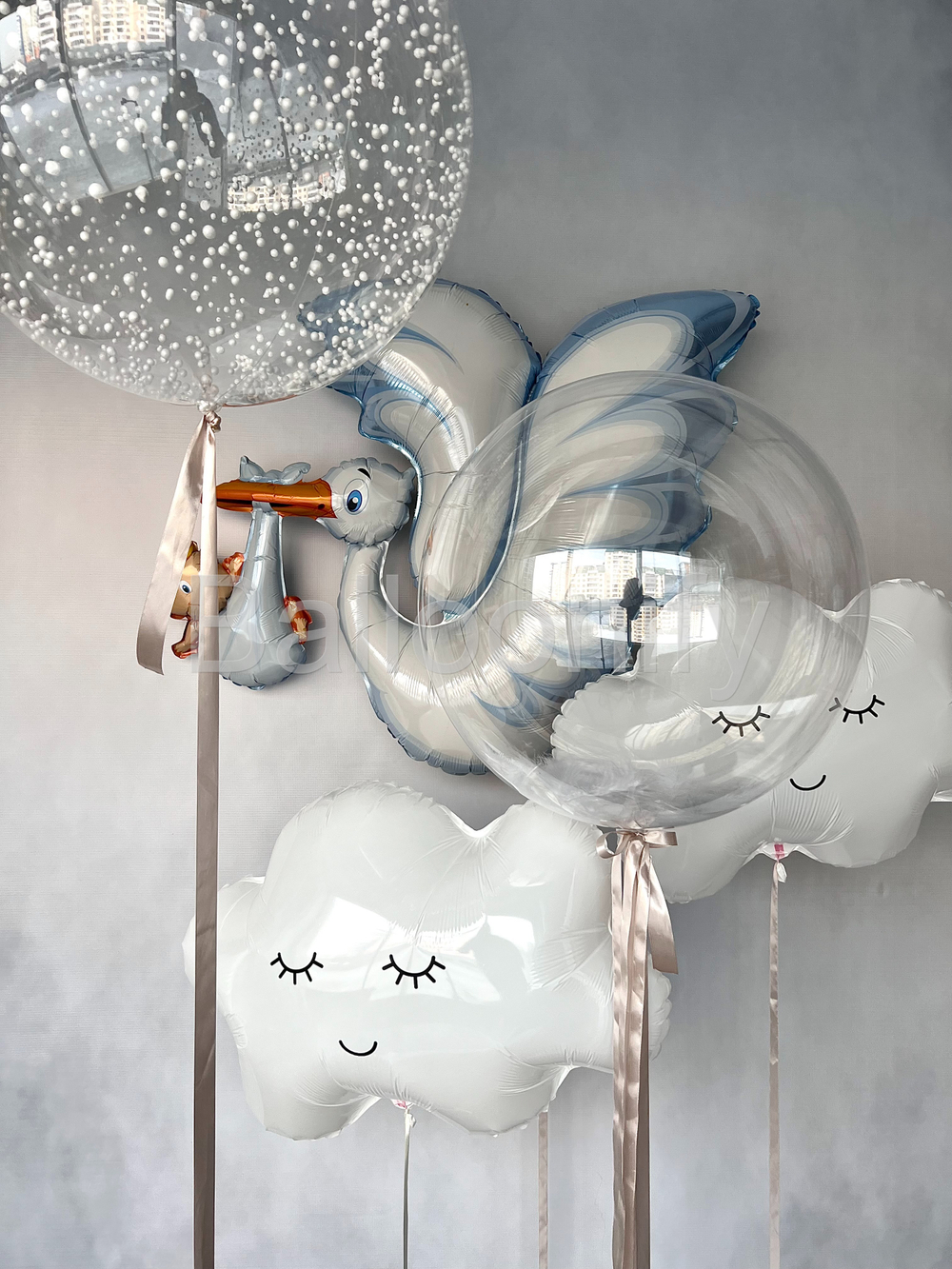 Набор шаров на выписку "Облачко" дизайн № 1