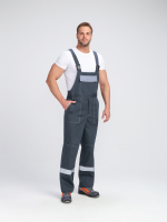 Костюм Бриготек-2 СОП (тк.Смесовая,260) п/к, т.серый/св.серый