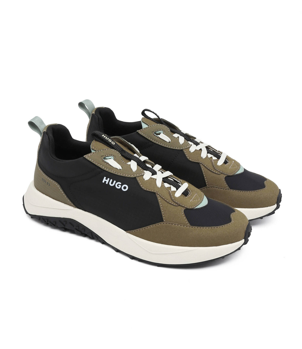 Кроссовки Kane_Runn_nymf HUGO - хаки(50498687)