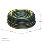 GRINDA STANDARD, 1″, 25 м, 10 атм, трёхслойный, армированный, поливочный шланг (429000-1-25)
