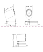 Светильник на штанге Maytoni Vuoro TR029-3-30W4K-B