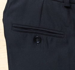 Брюки мужские синие тёмно-синие классические классика теплые утепленные на флисе толстые зимние чёрные с начёсом