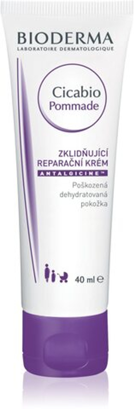 Bioderma Cicabio Pommade - регенерирующий и успокаивающий уход за сухой и поврежденной кожей /   40  ml  / GTIN 3401399545405
