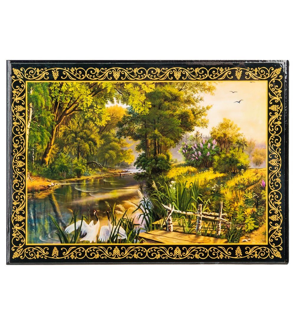 Народные промыслы ШК-11/ 6-G Шкатулка в технике декупаж (13х18х4)