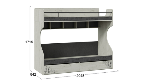 Кровать двухъярусная «Оксфорд-2»