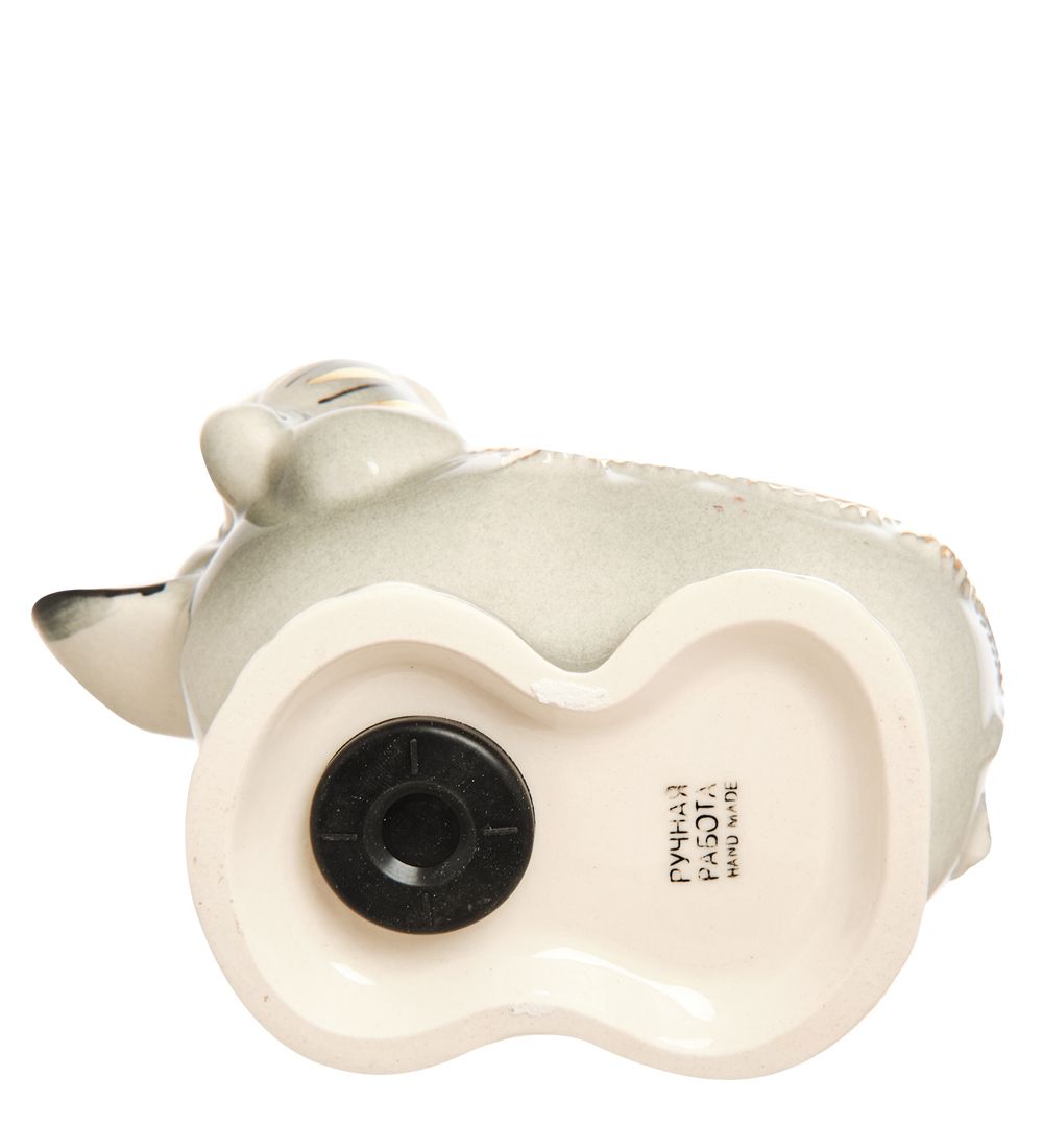 ГЛ- 666/2 Фигурка «Слон» цв. Золото (Гжельский фарфор)