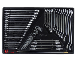 Набор инструментов для тележки инструментальной JTC-5640 (2-я секция) 45 предметов JTC