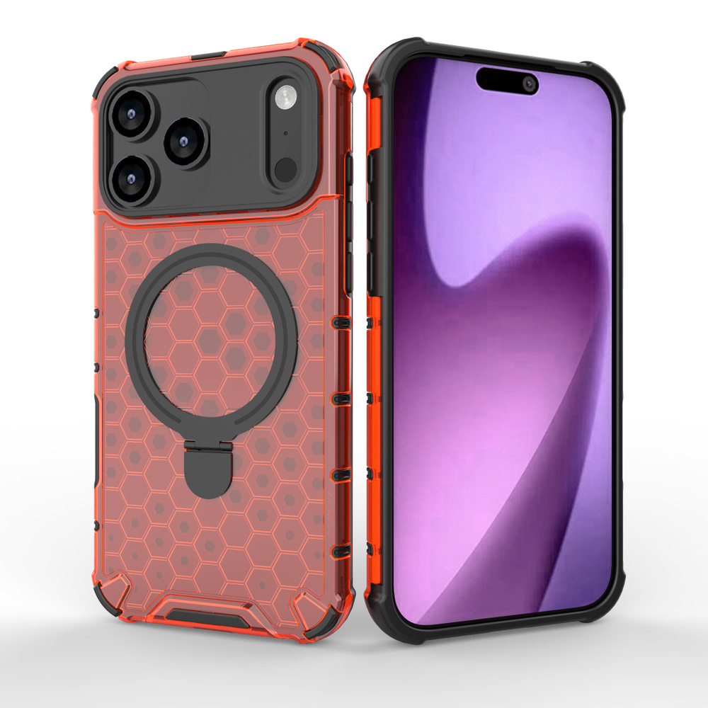 Прозрачный чехол Honeycomb Stand Case для iPhone 17 Pro Max