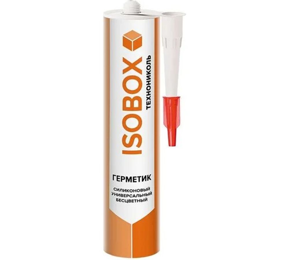 Герметик ISOBOX 260гр силиконовый универальный прозрачный