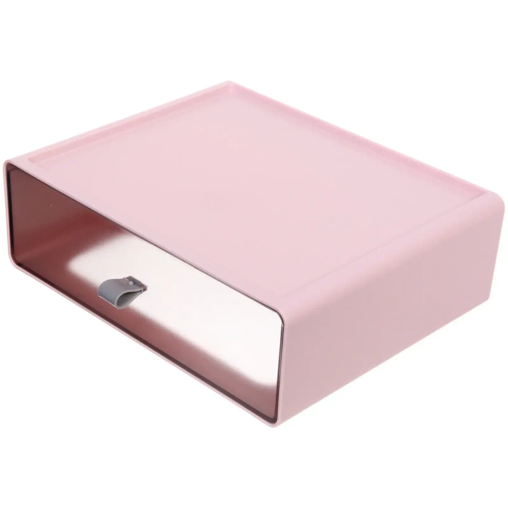 Ящик настольный для хранения «ТЭРЛИН», цвет пудровая роза, 7,5*22*18см (пакет)