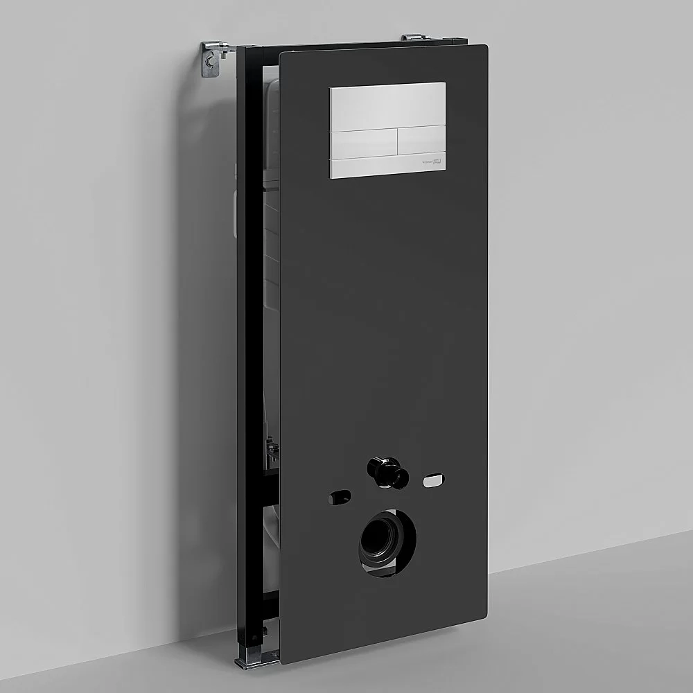 Инсталляция для унитаза WasserKraft Abens 20TLT.010.ME.BL.WH04 с белой кнопкой
