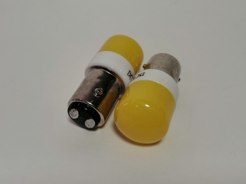 P21/5W (Желтый) / Светодиодная лампа 1157 - P21/5W - BA15D, желтая, два контакта, 12-24V (за 1 шт.)