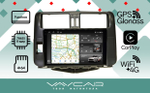 Магнитола для Toyota Land Cruiser Prado 150 2010-2013 (рамка черная)- Vaycar VA77-0065-2K на Android 13, 8-ядер, 2K QLED, ТОП процессор, CarPlay,4G SIM-слот