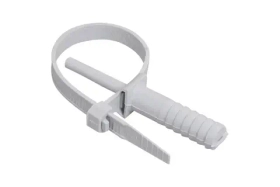 Хомут IEK дюбельный ХД 7x150 бел (50шт/упак) UHH80-7-150-50-K01-F