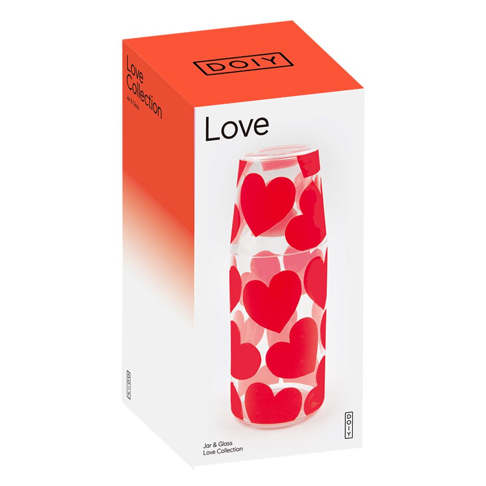 Набор из кувшина и стакана Love, 2 шт.