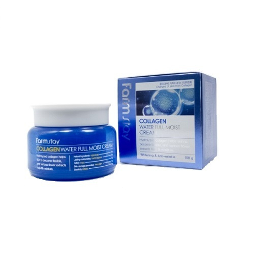 Крем увлажняющий с коллагеном FarmStay Collagen water full moist cream 100мл