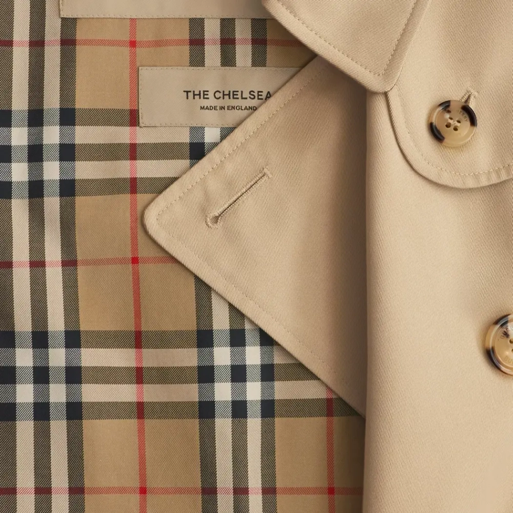 Длинный тренч Chelsea Heritage с подкладкой Burberry Check