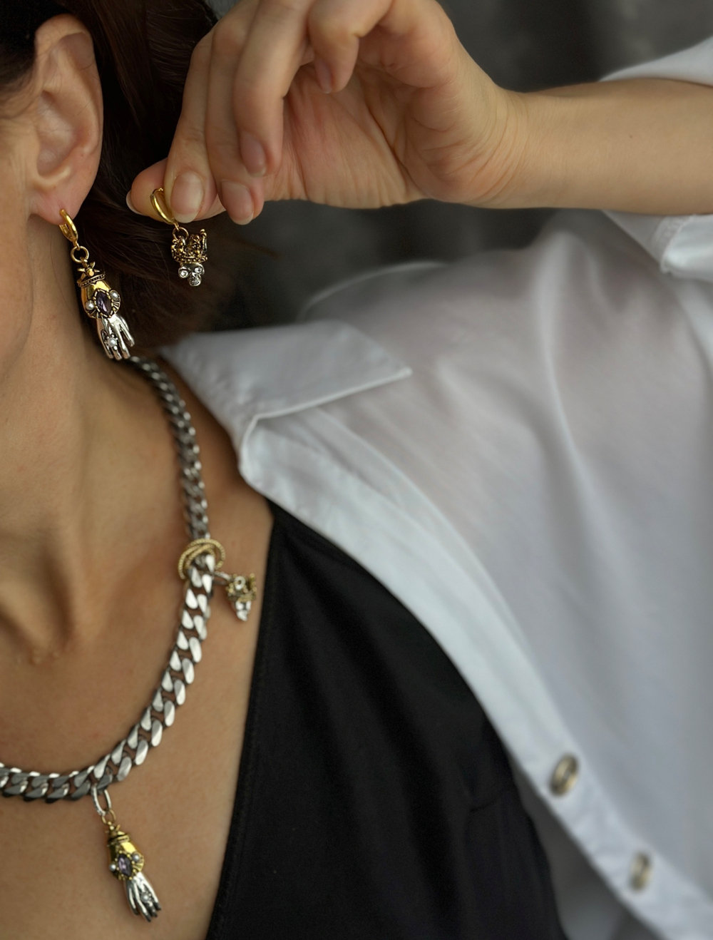 HMG 1315  Серьги mix арт.0720