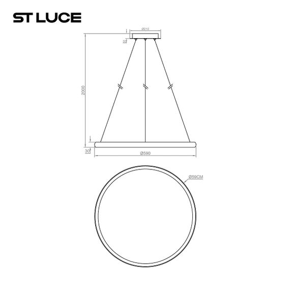 Подвесной светодиодный светильник ST Luce Satellite SL6015.403.01