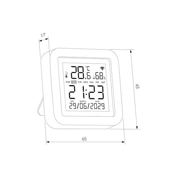 Датчик температуры и влажности Elektrostandard (Умный дом) 76270/01 a072216